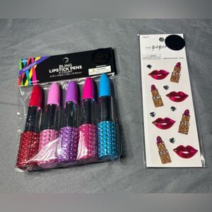 New Bling Lipstick Pens Set - Multicolor NWT